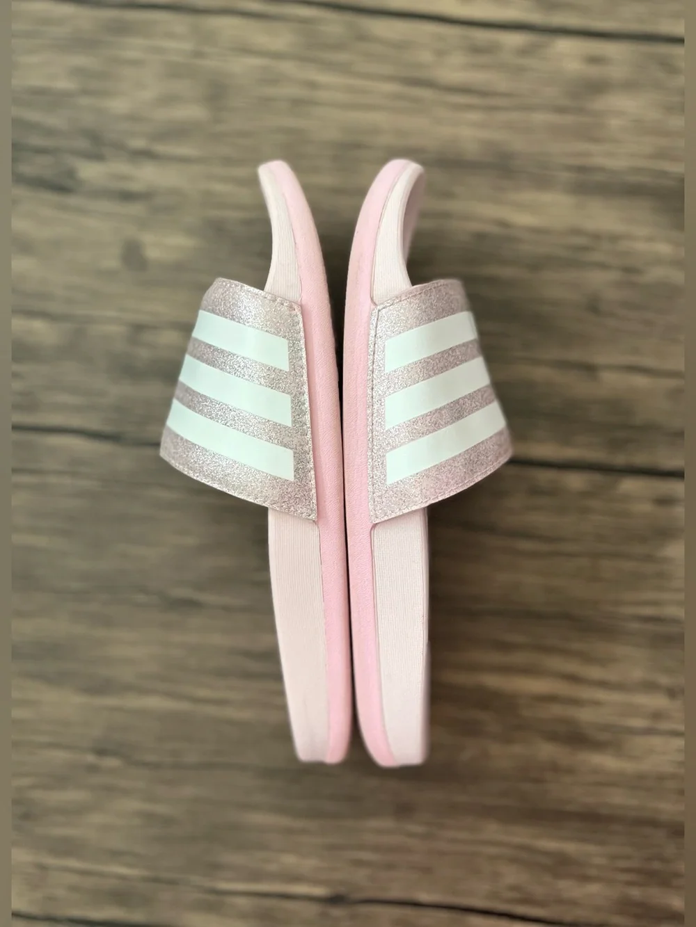 adidas sparkly pink